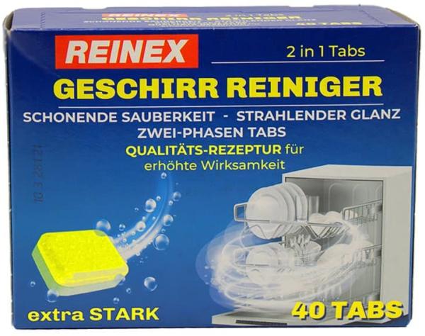 Reinex Geschirr-Reiniger Ultra 2in1 Tabs, 40 Stk.